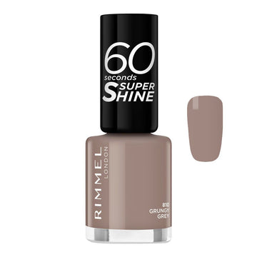 Rimmel 60 Seconds Super Shine Nail Polish – 810 Grungy Grey
