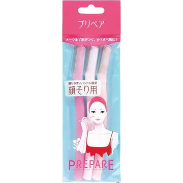 Shiseido Prepare Facial Razor Large 3 Piece × 3 Packs