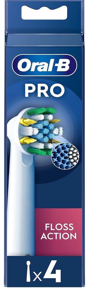 Oral-B Pro Floss Action Electric Toothbrush Head - pack of 4 - floss action